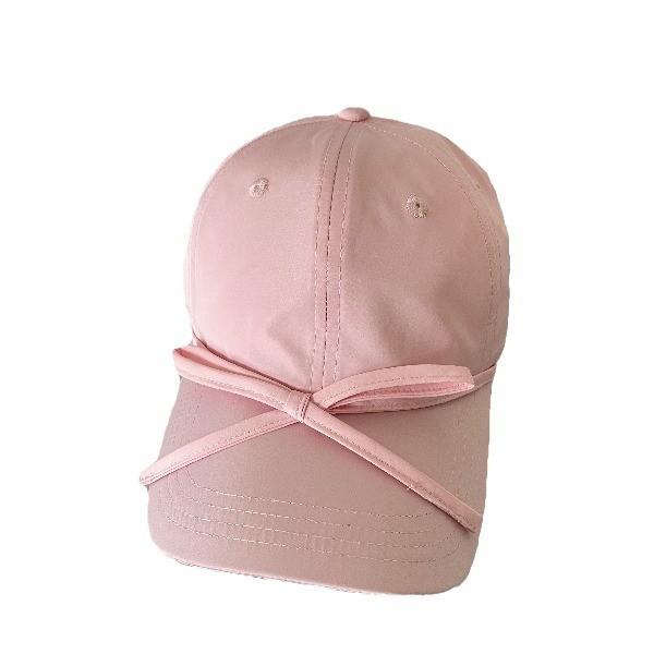 Summer Thin Quickdry Baseball Cap With Bowknot For Women Sun Protection And Sunshade