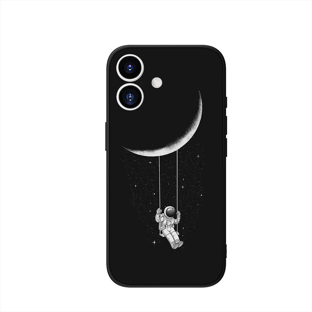 

Creative Design Art Astronaut Moon Phone Cover Case for OPPO A18 A16 A17 A38 A54 A40 A60 A80 A78 A79 A57 A55 A96 A15 A12 Casing OPPO A55
