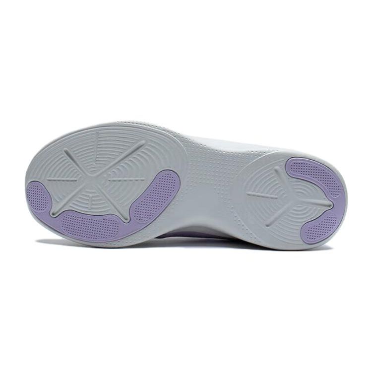 Li Ning Kids Lingyue 3.0 Non-Slip Wear-Resistant Casual Shoes Kids Casual Shoes White Blue Purple YKCT032-4