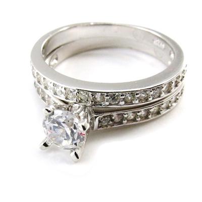 Silver Ring 'Pour La Vie' Duo