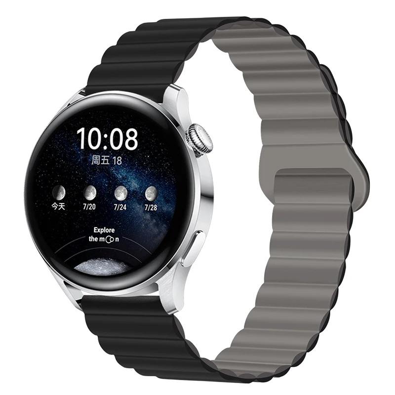 Silicone Strap For Samsung Galaxy watch 6 4 Classic 5 pro 3 Magnetic Loop bracelet HUAWEI GT 2 2e Pro 3 4 20mm 22mm Watch band
