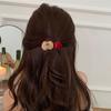 4Pcs Girl Hairpin Red Fruit Slice Decor Hair Clips Smooth Surface Rounded Edges Lightweight Hair Pins Hair Accessories