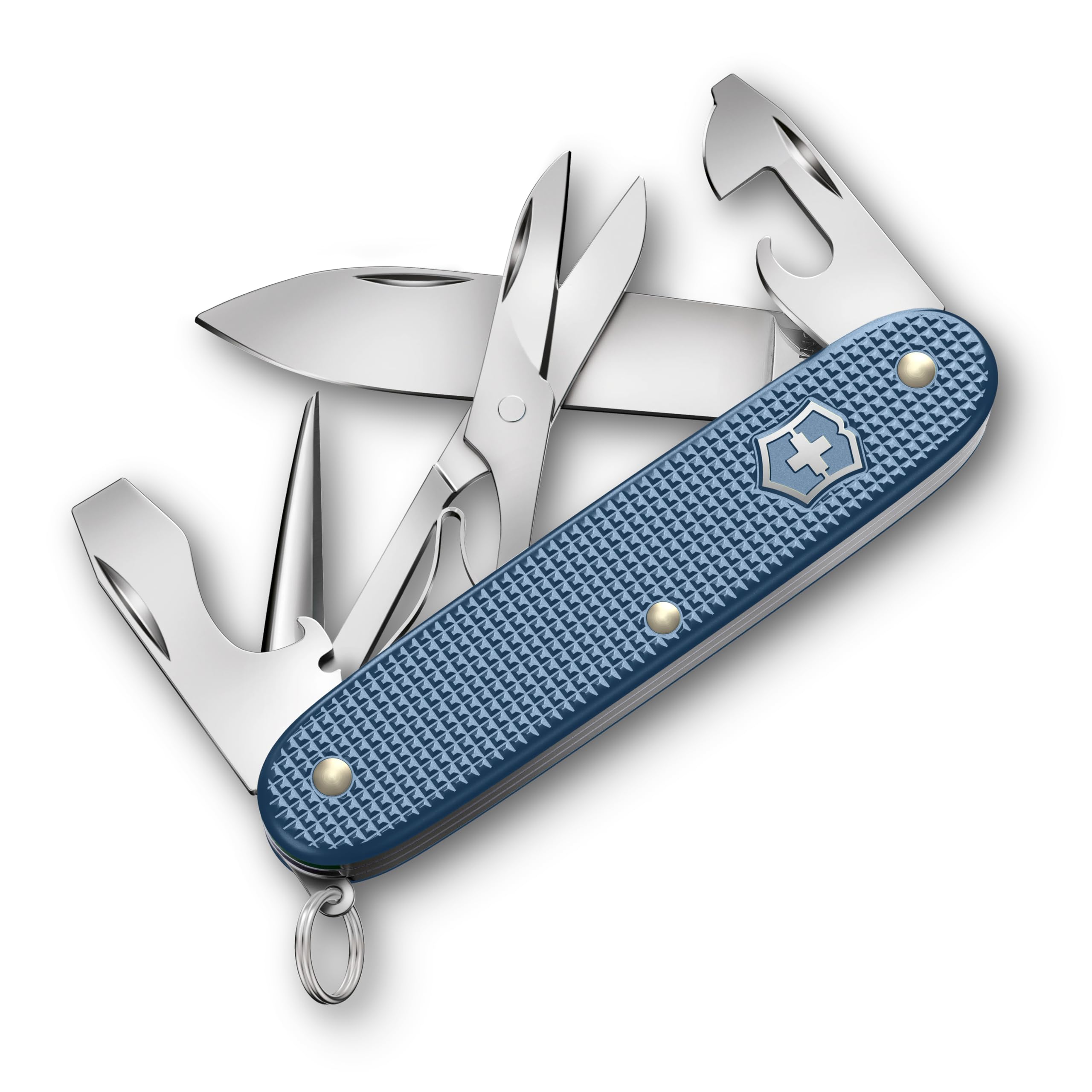 VICTORINOX Pioneer X ALOX Ограниченная серия 2026 Швейцарский армейский нож Многофункциональный инструмент Ледниково-синий 9 функций Компактный Легкий