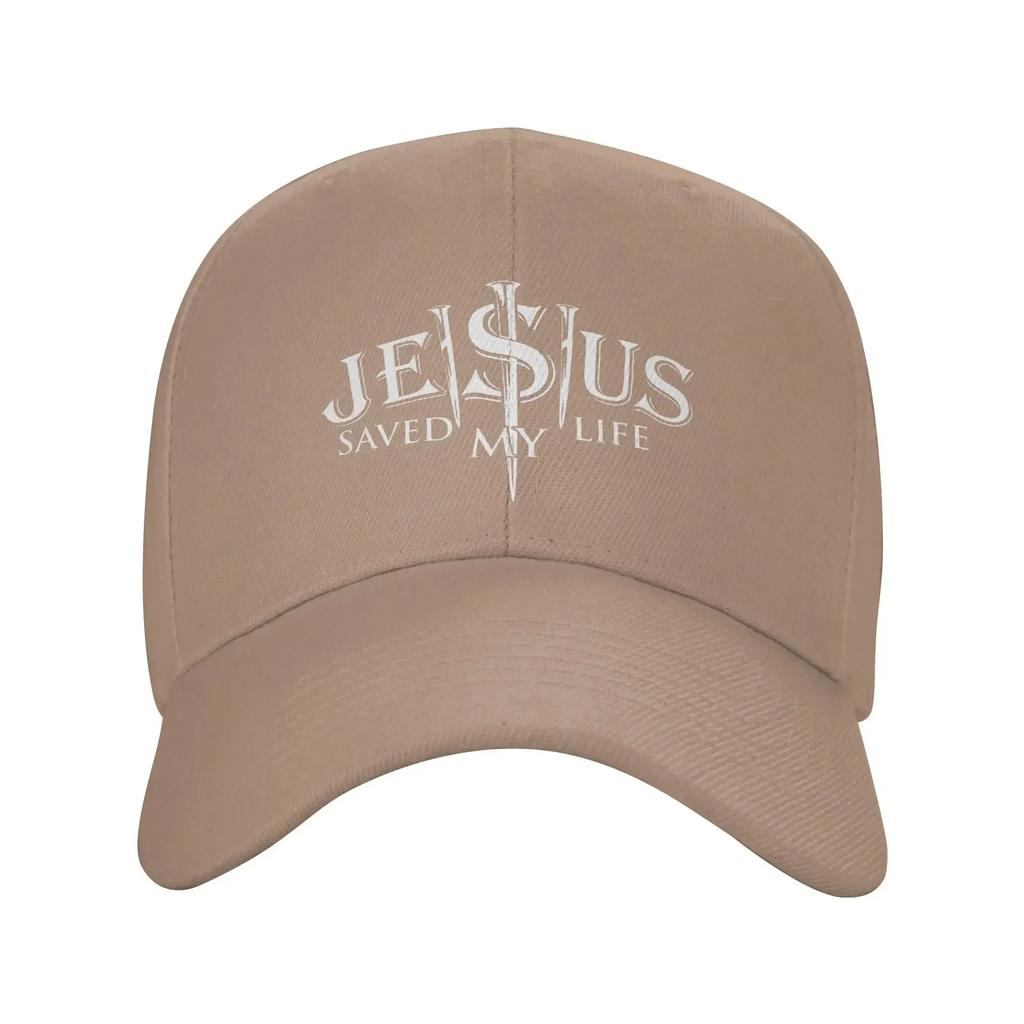 Custom Classic Unisex Jesus Saved My Life Baseball Cap Adult Christ Religion Christian Faith Adjustable Dad Hat Unisex Women Sports