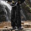 JEEP SPIRIT Men's Fall/Winter Loose Fit Cargo Hiking & Casual Pants