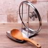 1 pièce Accessoires de cuisine Étagère pour couvercle de casserole en acier inoxydable Organisateur de cuisine Support pour couvercle de poêle Support Éponge Porte-cuillère Égouttoir