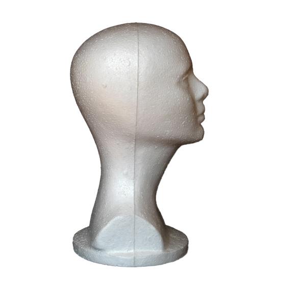 Mannequin Head Abstract Smooth Surface Foam Female Manikin Head Model Wig Hair Jewelry Display Stand for Shop