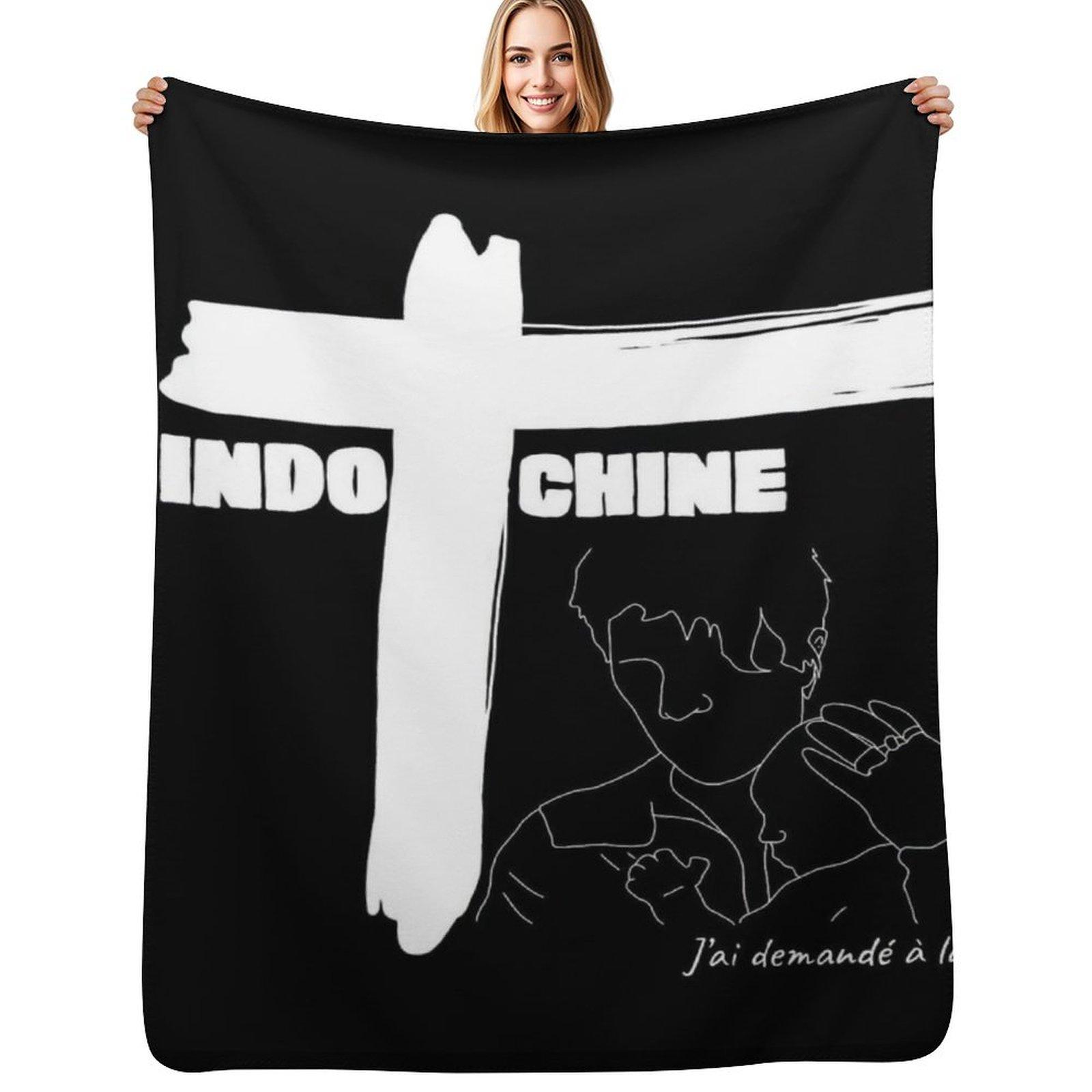 INDOCHINE Throw Blanket Stylish Couch Blanket for Home Living Room Size: 75*100cm, Weight: 230 GSM