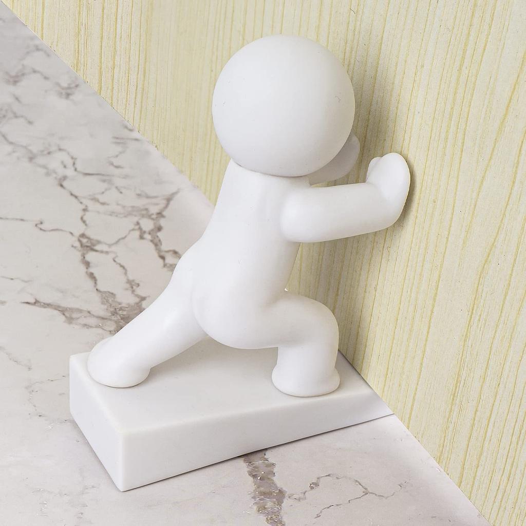 Cute Door Stopper Figurine Door Stop Pet-Friendly Wedge for Home Apartment Workplace Dormitory Bedroom Garage Living Room Hotel