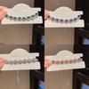 Geometric Oval Zircon Pendant Bracelet For Women Fashion Jewelry Gift For Office