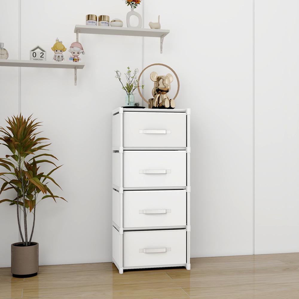 Dormitory Large Capacity Drawer Storage Cabinet, Assembled Shelves for Home Sundries