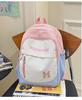 School Bag Fresh Ins Wind Dopamine Contrasting Color Children's Spring Outing Research Backpack High Value Summer New Sweet Backpack