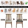 1PC Fashion Chair Cover PU Leather Waterproof Oilproof Cushion Covers Chair Protecotor Home Supplies