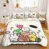 LINEFRIENDS Anime Home Bedroom Comforte Nordic Polyester Material Suitable for Children and Adults 3-piece Set