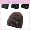 Letter M Printing Knitted Winter Beanie Hat Lightweight Warm Cap Gift Fashion