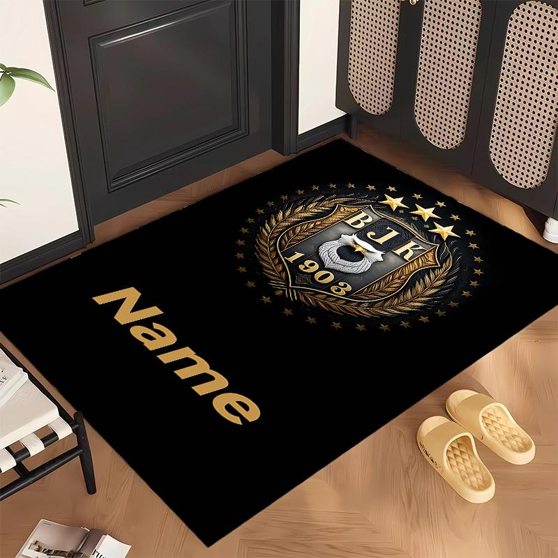 BJK FC (19) Personalized name Office Carpet Stylish Decor for Living Room Bedroom Kitchen