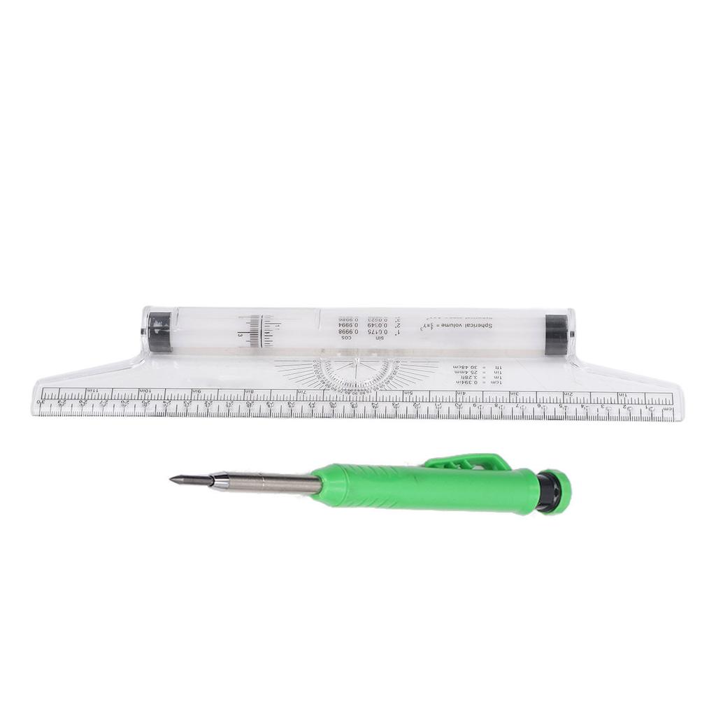 Measuring Rolling Ruler 30cm Various Formulas Horizontal Vertical Parallel Lines Arc Curves Drawing
