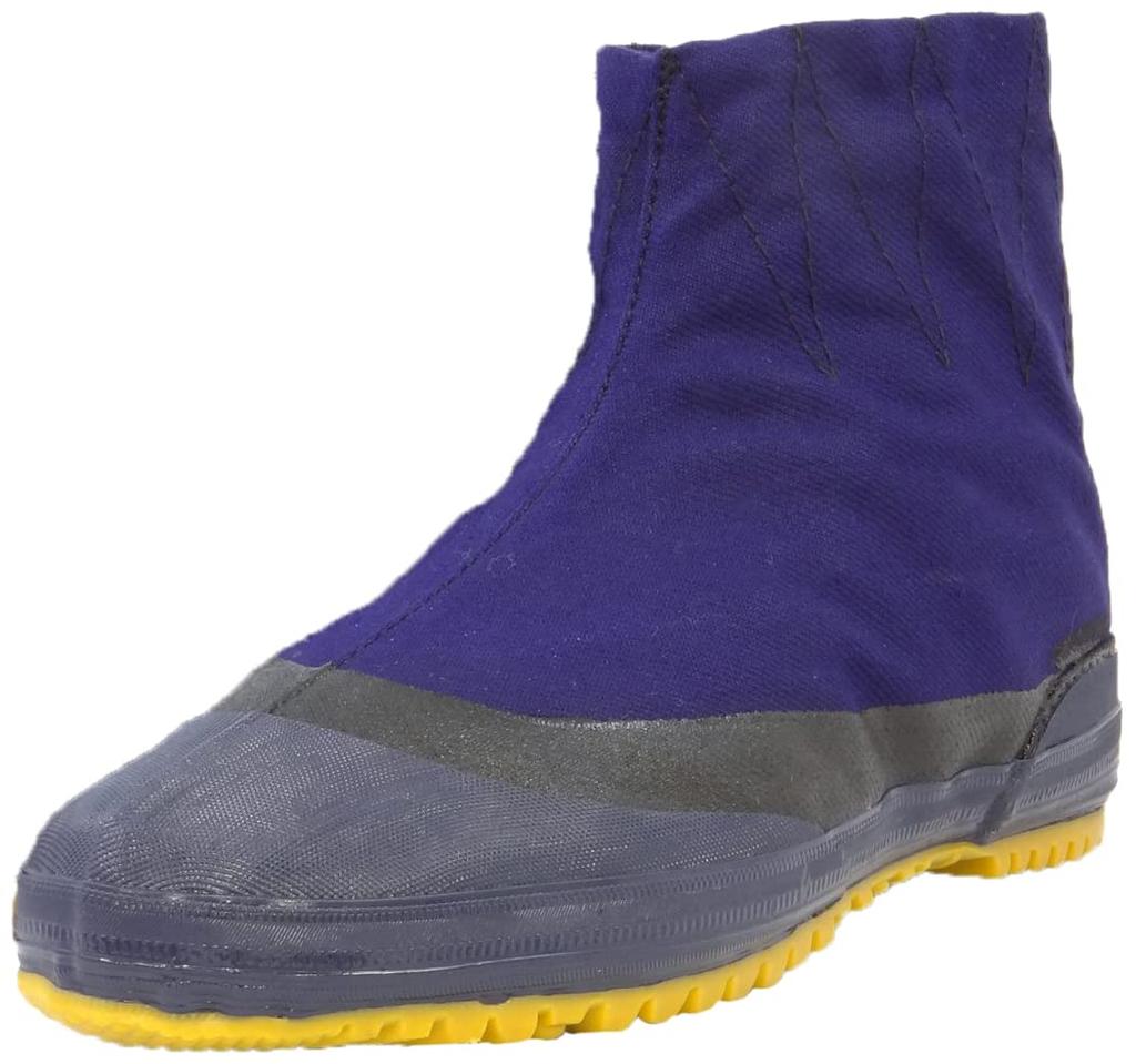 Rikioh Round Toe Tabi Practical Tabi Navy MJH5II Socks, Style, Five-Ply Socks, Blue, 23.0cm,