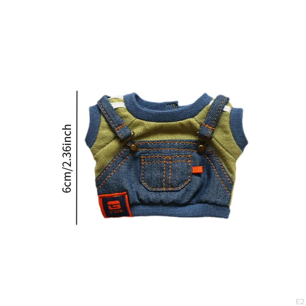 Doll T Shirt Clothes Pendant Dolls Outfits Decoration Fashion Soft Accessories Dress Up Clothing for