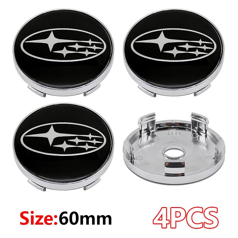 60mm Wheel Center Hub Cap Emblem Badge for Subaru Forester Outback Crosstrek XV Impreza WRX BRZ Legacy STI etc Cover