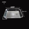 Homeglen Transparent Rectangular Plastic Display Trays