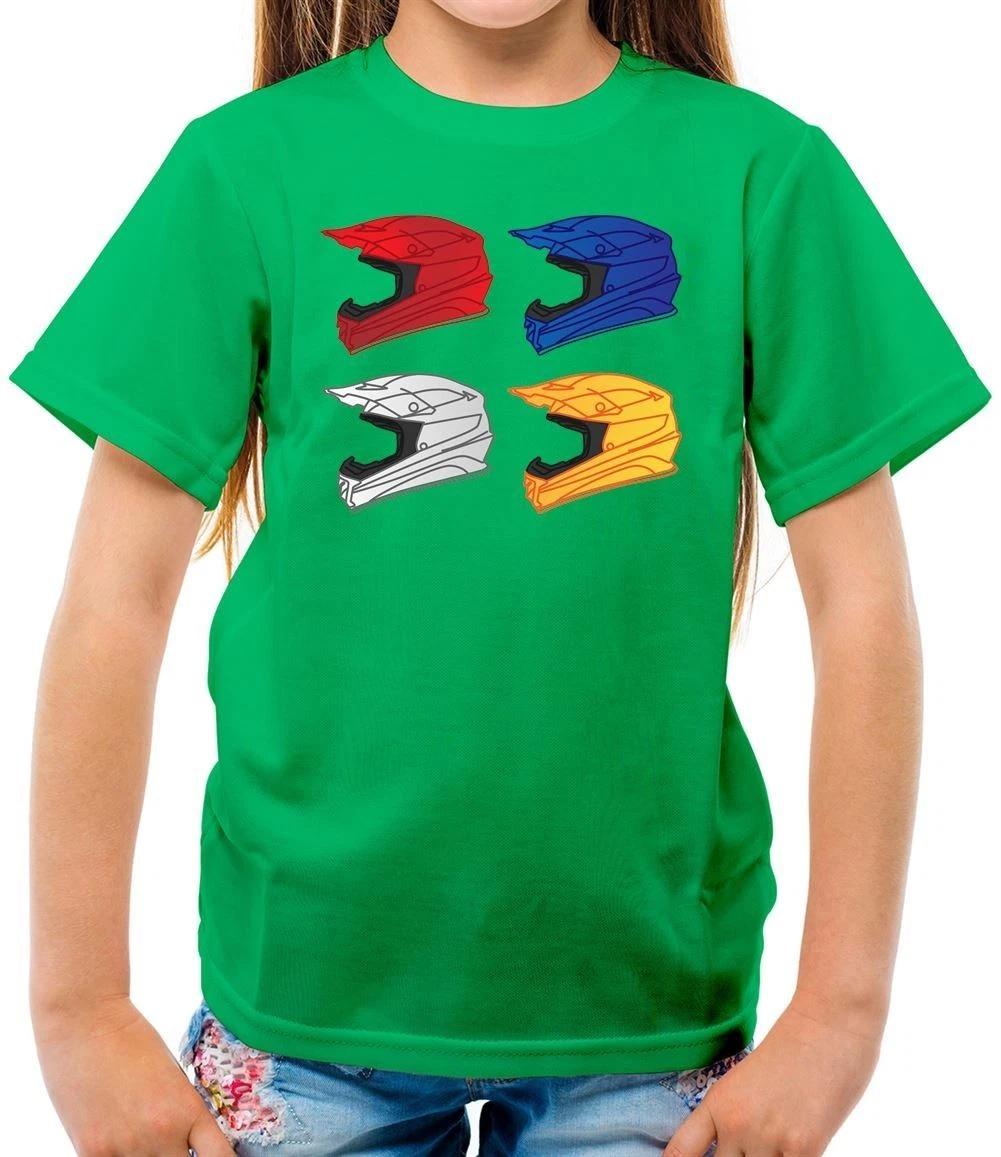 

Racing Helmets - Kids T-Shirt - Bike Motorcycle Fan Love Speed Helmet Bikes 100