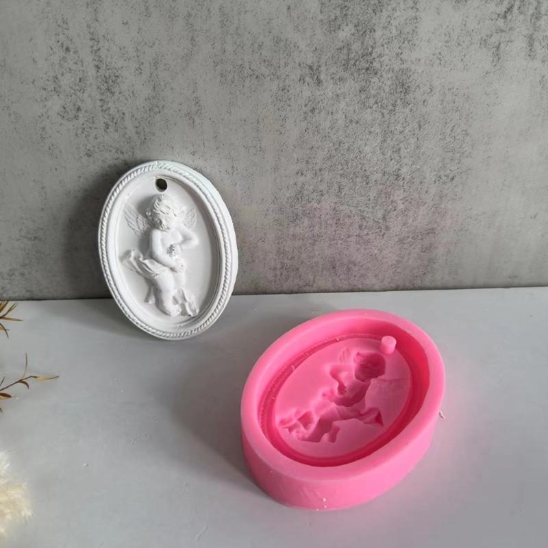 Car Pendant Molds Angel Listing Moulds Resin Craft Mold Clay Tablet Molds Angel Shape Silicone Material for DIY Making