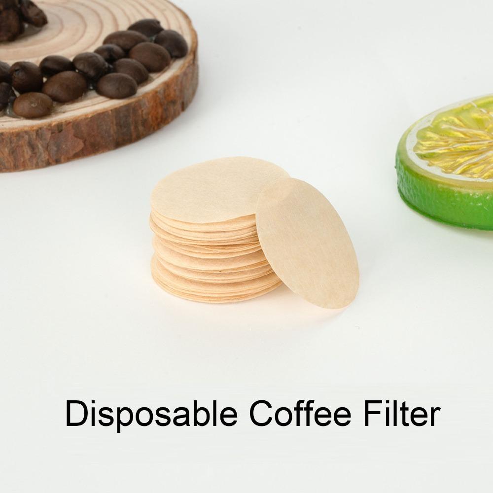 500pcs set Heatproof Design Unbleached Coffee Filters 27MM Size Round Coffee Filters  Home Use