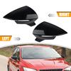 Car Side Rearview Mirror Cover For Seat Leon 5F MK3 ST Cupra 2012- Ibiza MK5 Arona 2017- Glossy Black/Carbon Fiber Style