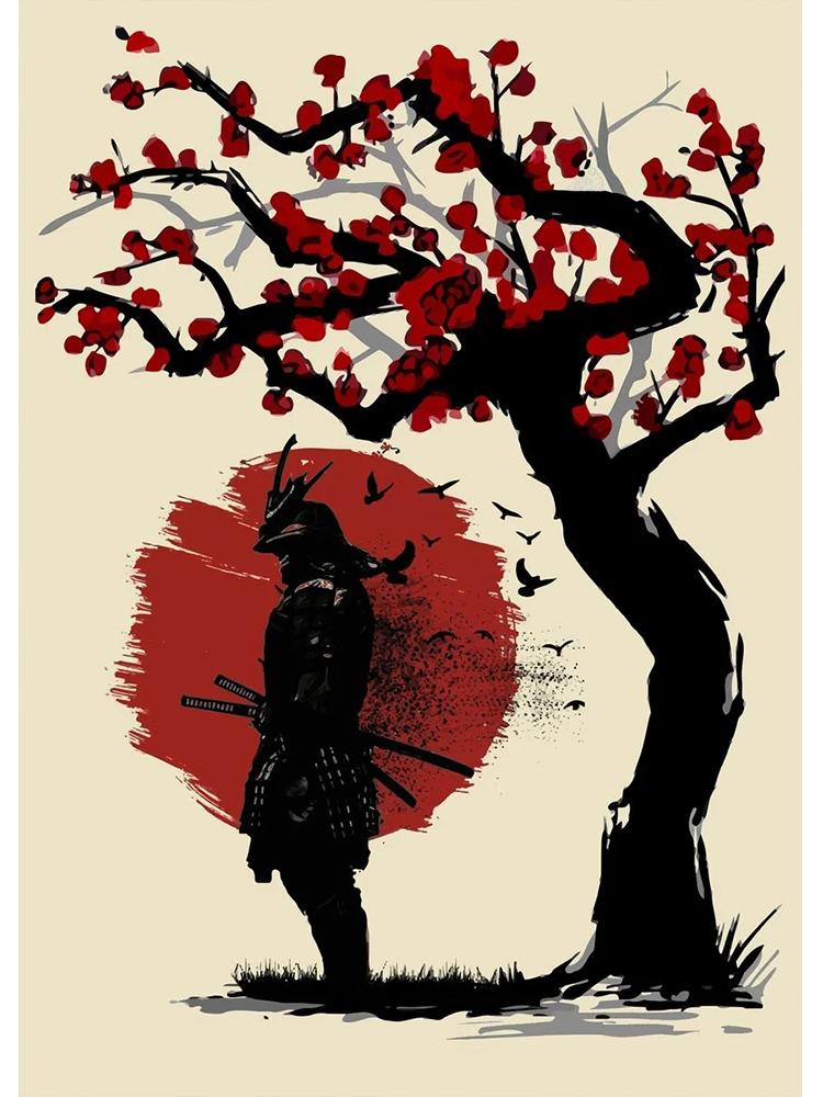 

Ретро японська культура плакати картини на полотні японська старовинна настінна картина для сучасної вітальні 21x30cm No Frame