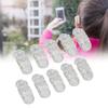 20pcs Hearing Aid Lanyard Clip ABS Portable Transparent Clip Accessory for Hearing Aid Clip Holder