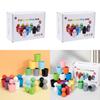 Wooden Color Sorting Cups For Kids Handeye Coordination Educational Toy
