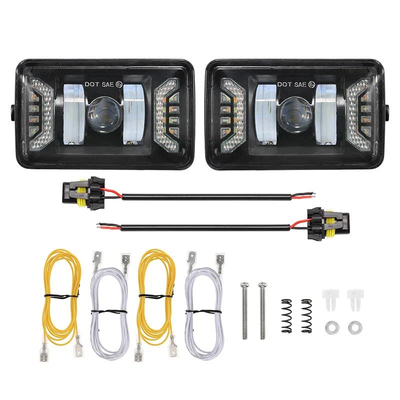 

Высококачественные автомобильные светодиодные противотуманные фары, комплект ДХО и указателей поворота, подходят для Ford F150 2015-2020, алюминиевый сплав 6500K, противотуманные фары, автомобильные аксессуары