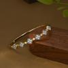 New Two-color Lucky Four-leaf Clover Bracelet Light Luxury Micro-paved Zircon Bracelet Trendy