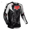 Mens Quick-Dry Long Sleeve Cycling Jersey Mountain Bike Downhill Shirt UV Protection Sport Top