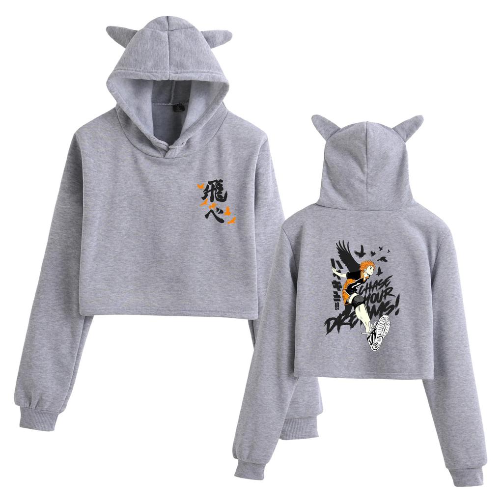 Haikyuu!! Anime Unisex Long Sleeve Hoodie for Youth
