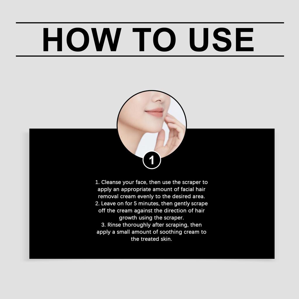 Upper Lip And Chin Hair Removal Lotion, Hair Removal Lotion Set, Including Soothing Lotion