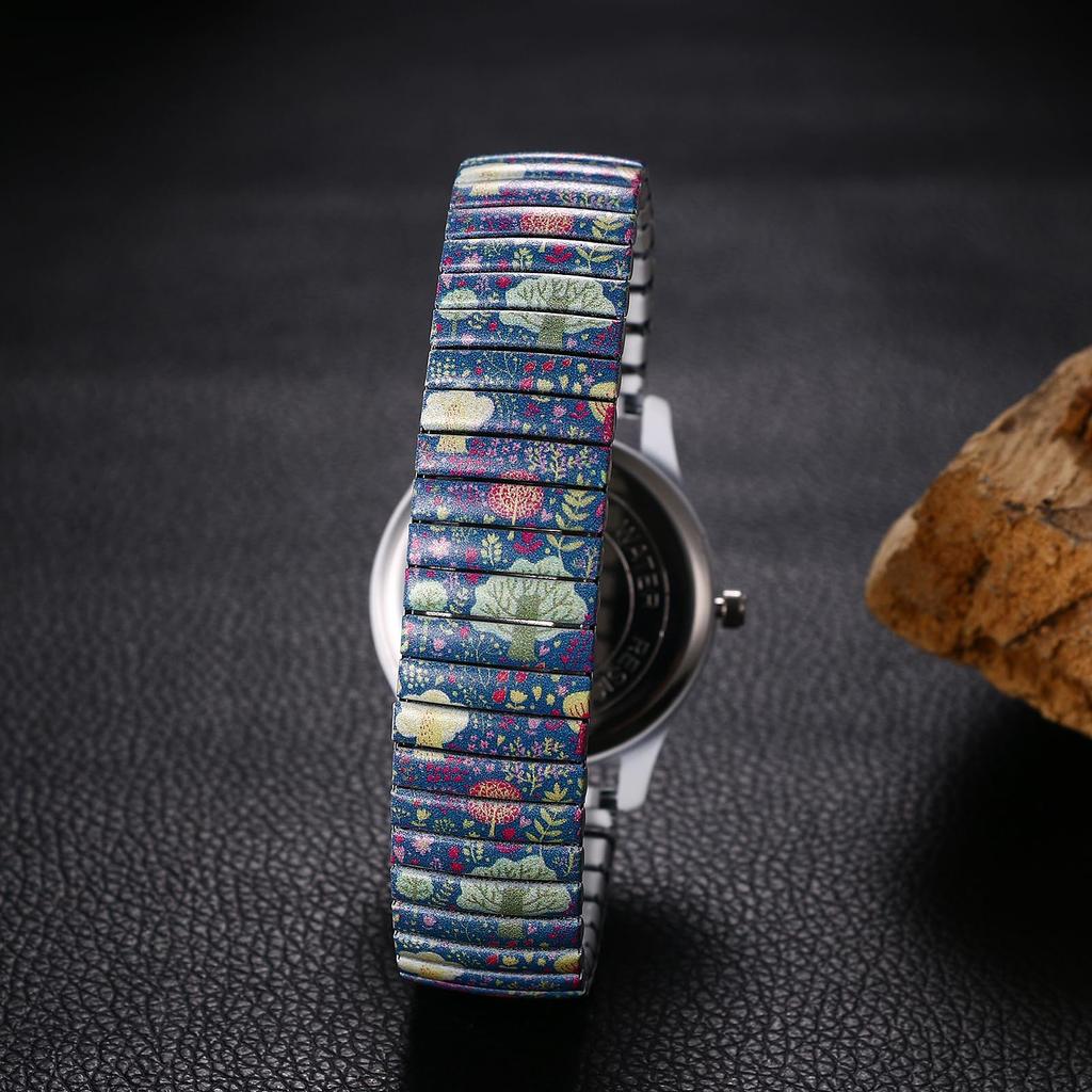 Cute Waterproof Tree of Life Numeric Analog Display with Stainless Steel Strap and Adjustable Quartz Movement Perfect for or As a Gift for Your