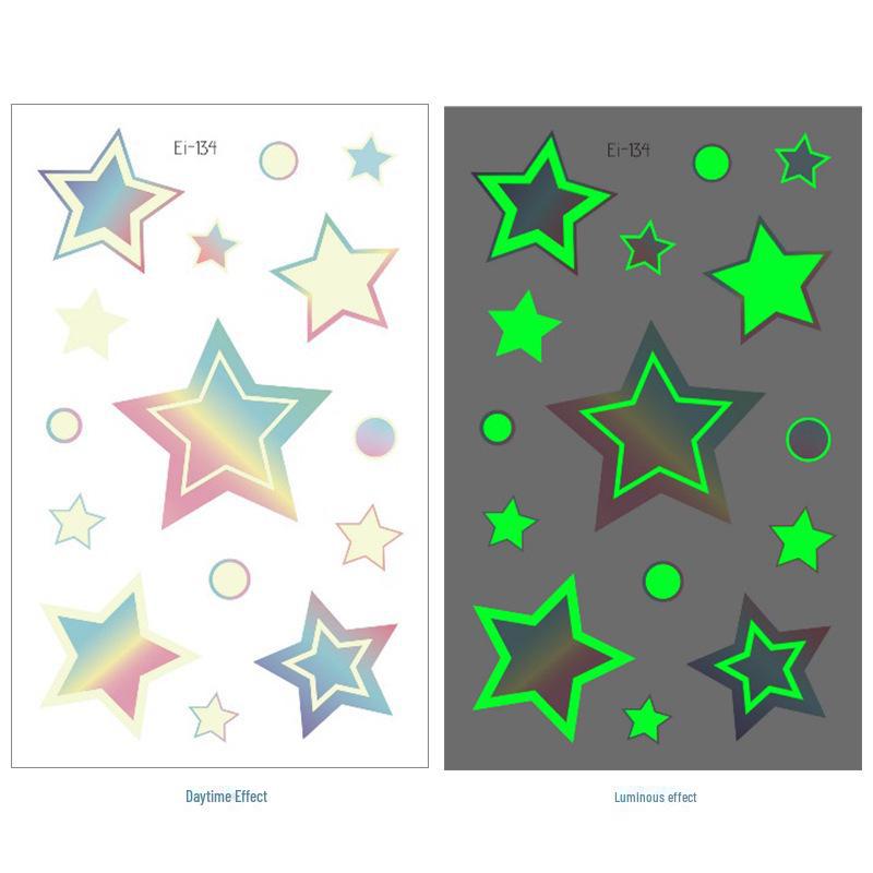 

Фэнтези градиентные светящиеся наклейки-татуировки в виде бабочек 75x120mm