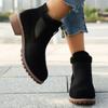 Women's Shoes 2025 High Quality Belt Buckle Women's Boots Fashion Plus Size Modern Boots Women Hot Sale Round Toe Naked Boots