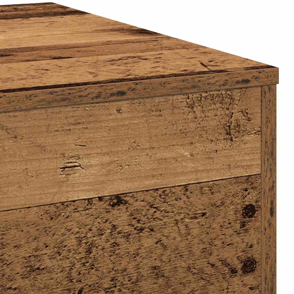 Coffee Table Reclaimed Wood Look 55 X 55 X 31 Cm
