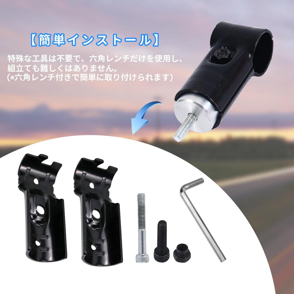 Erector Car Roof Carrier Spacia Erector Pipe Compatible with Hijet of 28 Pipe, Bar, Pipe, Attachment, NVAN, Cargo, etc., NSJ-14 (Set 8)