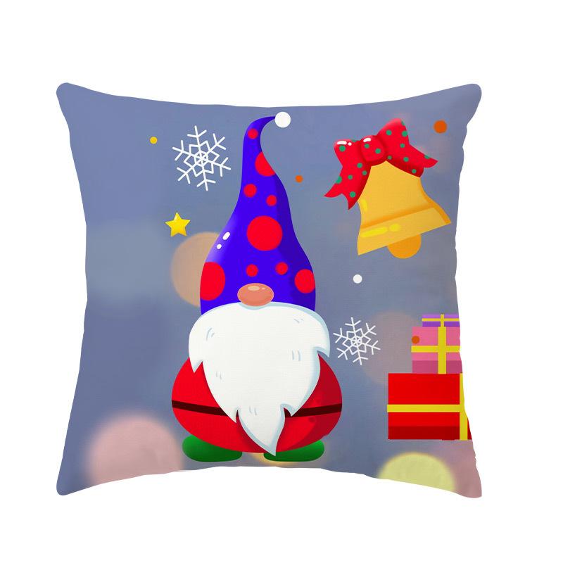 Limited Christmas Cartoon Cute Santa Claus Pillow Cover Cross-Border Christmas Tree Cushion