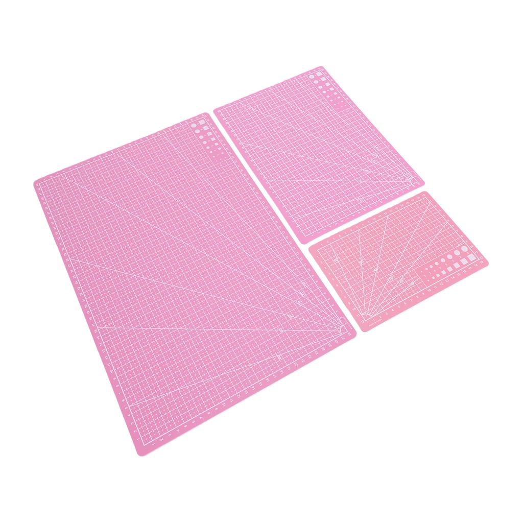 3Pcs 3 Size Cutting Mat, Non Slip PVC Scrapbook Fabric Sewing Tool for Craft