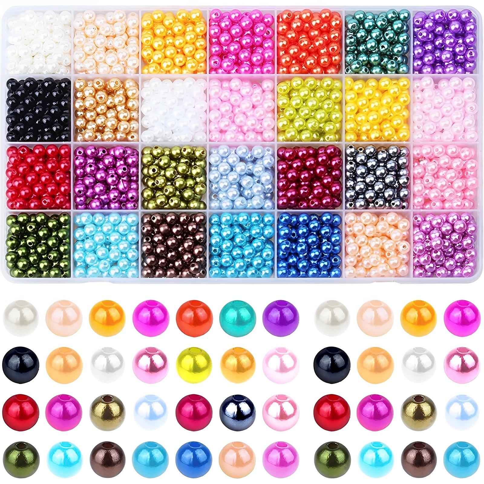 

1960Pcs Bracelet Beads Kit 6mm 28 Colors DIY Craft Beads Making Kit For Jewelry Making Bracelet Necklace Earring Accessories