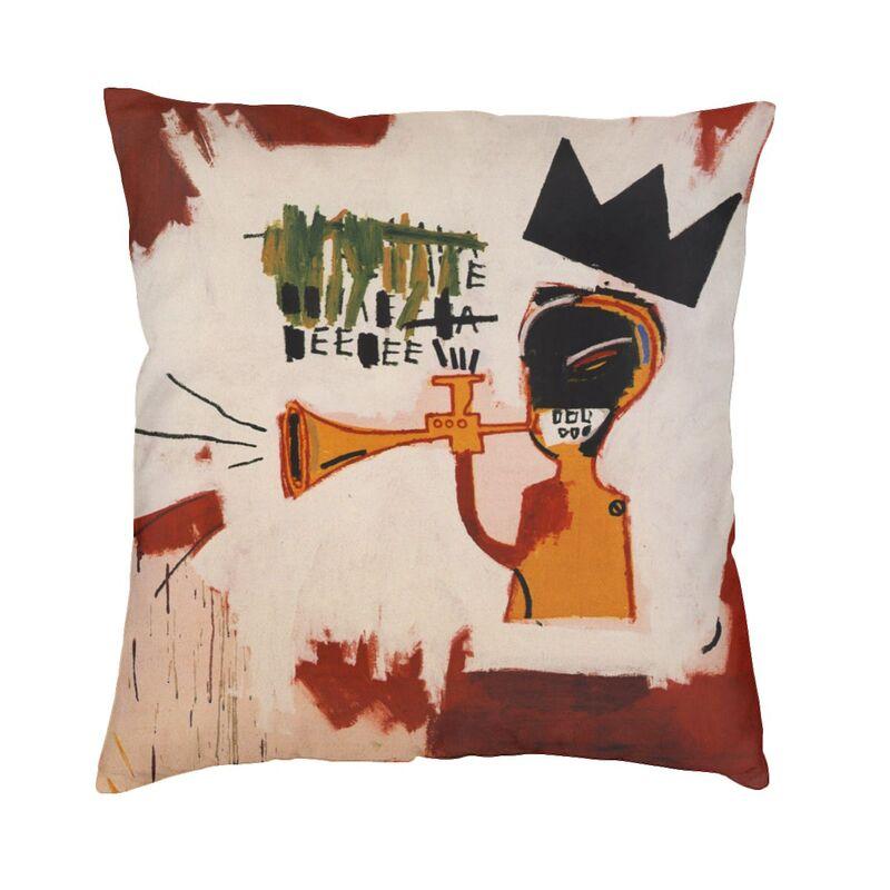 

Чехол для подушки Basquiats New York Street с граффити 60x60 см, полиэстер, наволочка для дивана, квадратная наволочка, декоративная домашняя наволочка 40x40cm 16x16in
