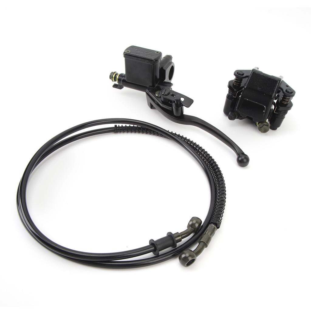 Hydraulic Brake Master Cylinder Caliper Hydraulic Disc Brake Kit for 50cc 70cc 90cc 110cc 125cc 150cc ATV Quad Pit Pro