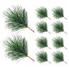 24pcs Christmas Tree Decorations Artificial Pine Picks Festive Ornaments For Xmas Crafts Centerpieces Party Supplies