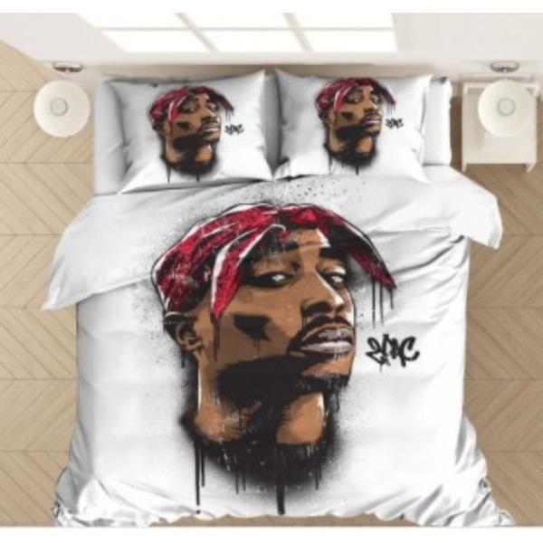Bedding Kit, Male Star Series Size Three-Piece Quilt Cover