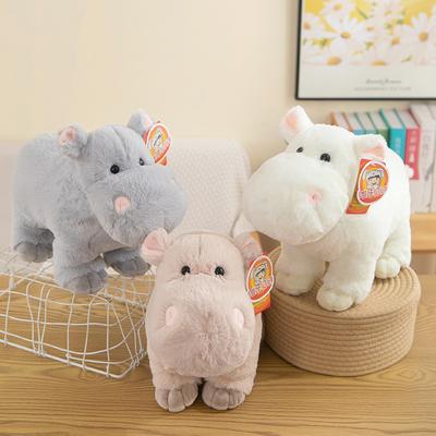 White Hippo Doll Doll Cute Coaxing To Sleep Plush Toy Cute Pet Decoration